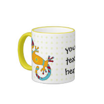 pop gecko tribal mugs