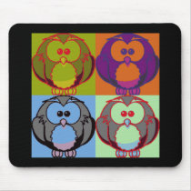 Pop Goes the Owl mousepads