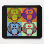 Pop Goes the Owl mousepads