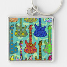 POP GUITARS KEYCHAIN