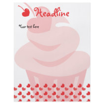 Pop Heart Cupcake flyers