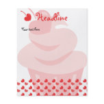 Pop Heart Cupcake Flyer Design