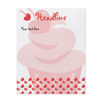 Pop Heart Cupcake Flyer Design
