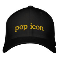 pop icon embroidered hats