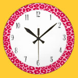 Pop Leopard wall clocks