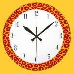 Pop Leopard wall clocks
