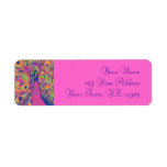 Pop Peacock Custom Return Address Label