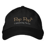 Pop Pop (2) Embroidered Baseball Cap