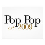 Pop Pop Est. 2009 Custom Invite