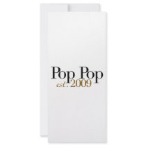 Pop Pop Est. 2009 rack cards