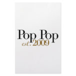 Pop Pop Est. 2009 Customized Stationery