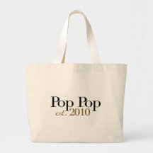 Pop Pop Est 2010 Canvas Bag