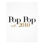 Pop Pop Est 2010 Letterhead Template