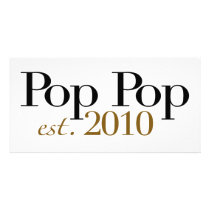 Pop Pop Est 2010 photo cards