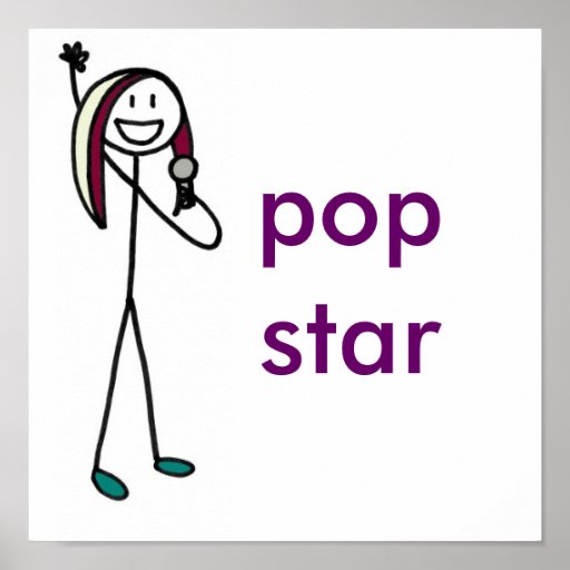 Pop Star Poster | Zazzle