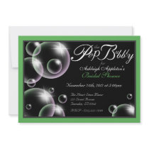 "Pop the Bubbly" Classy Bridal Shower Invitations