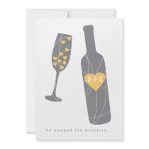 Pop the Question Engagement Party Invitation