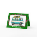 Pop Top Camper RV Trailer Holiday Wish cards
