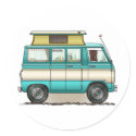 Pop Top Van Camper stickers by art1st Pop Top Van Camper stickers