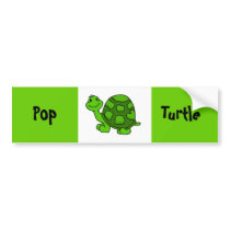 Pop Turtle bumper stickers