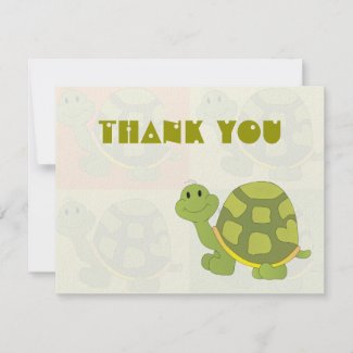 Pop Turtle Thank You Notes invitation