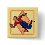 Pop Up! Baseball Square Button