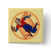 Pop Up! Baseball Square Button