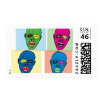 Pop Zombie Postage Stamp