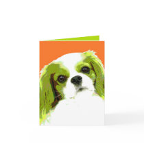 PopART King Charles Spaniel Cards