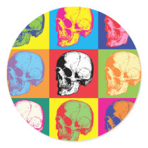 Popart skulls stickers by nassosvakalis Popart skulls stickers