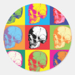 Popart skulls stickers