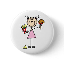 Popcorn And Caramel Apple At The Fair Button