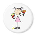 Popcorn And Caramel Apple At The Fair Magnet by stick_figures Popcorn And Caramel Apple At The Fair Magnet