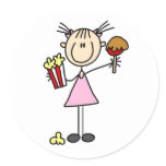 Popcorn And Caramel Apple At The Fair Sticker