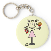 Popcorn and Cotton Candy Tshirts and Gifts Key Chains