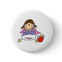 Popcorn And Pajamas Button