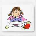 Popcorn And Pajamas Mousepad by stick_figures Popcorn And Pajamas Mousepad