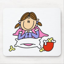 Popcorn And Pajamas Mousepad by stick_figures Popcorn And Pajamas Mousepad