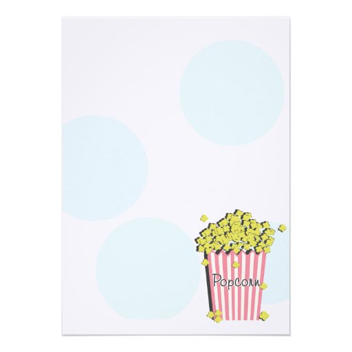 Popcorn Baby Shower Custom Invite