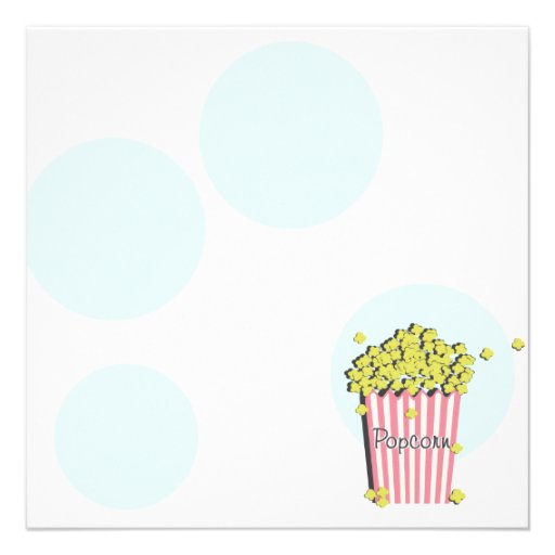 Popcorn Baby Shower Invitation