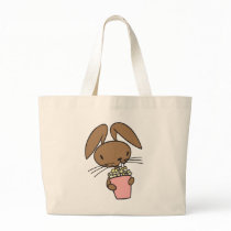 Popcorn Bunny Tote Bags