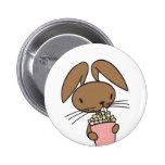 Popcorn Bunny Buttons