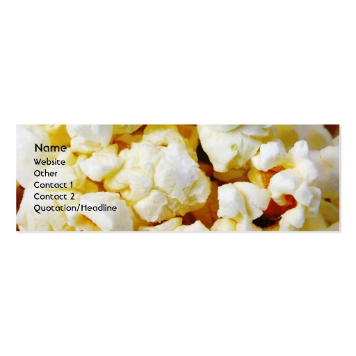 Popcorn Business Card (front side)