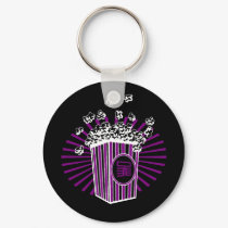 Popcorn Keychain by HouseEuphonious Popcorn Keychain