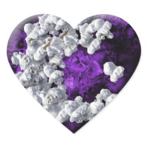 Popcorn Lover Collection Heart Sticker