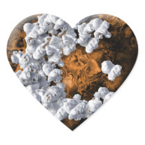 Popcorn Lover Collection Heart Stickers