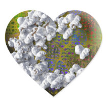 Popcorn Lover Collection Heart Stickers