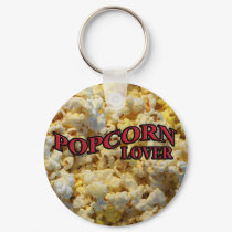 Popcorn Lover Gifts and Apparel keychains by janbalaya Popcorn Lover Gifts and Apparel keychains