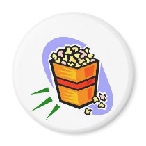 Popcorn magnets by claricardoza Popcorn magnets
