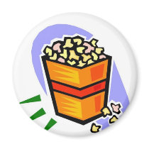 Popcorn magnets by claricardoza Popcorn magnets